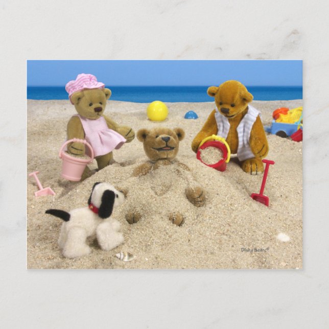 Cartão Postal Dinky Bears: Summer Greetings (Frente)