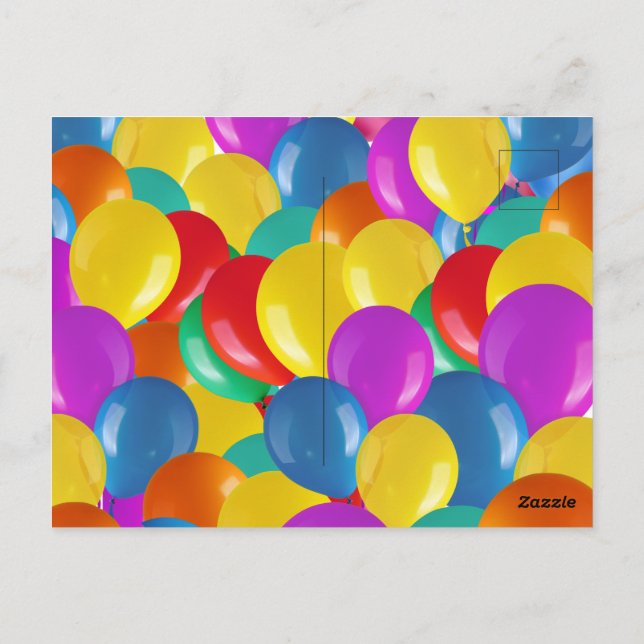 Cartão Postal Dino divertido volta ao ônibus escolar menino aniv (Verso)