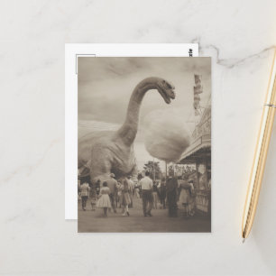 Cartão Postal Dino na Feira