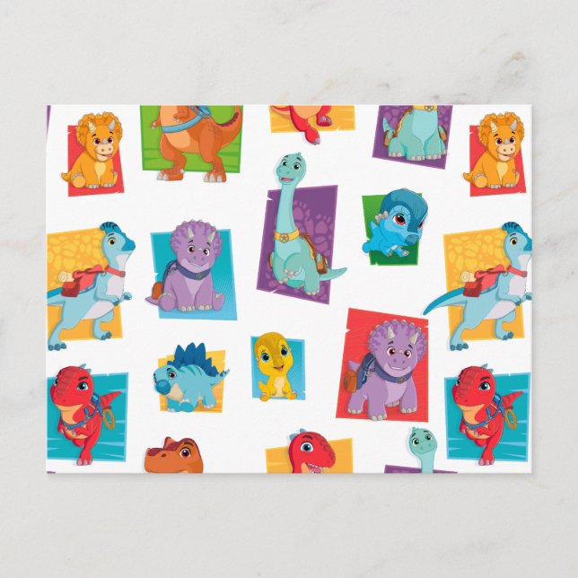 Cartão Postal Dino Ranch Pattern (Frente)