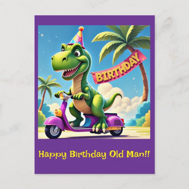 CARTÃO POSTAL "DINO'S BIRTHDAY JOYRIDE" (Frente)