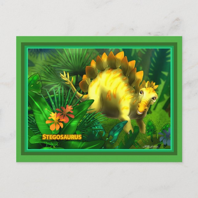 Cartão Postal DInosaur (Frente)