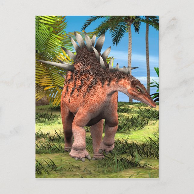 Cartão Postal Dinossaur Kentrosaurus (Frente)