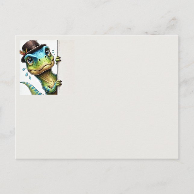 Cartão Postal Dinossauro (Frente)