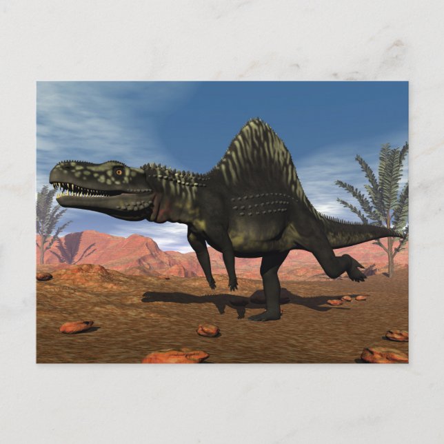 Cartão Postal dinossauro Arizonasaurus - renderização 3D (Frente)