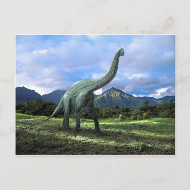 Cartão Postal Dinossauro Brachiosaurus (Frente)