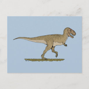 Cartão Postal Dinossauro Cretáceo Tyrannosaurus rex