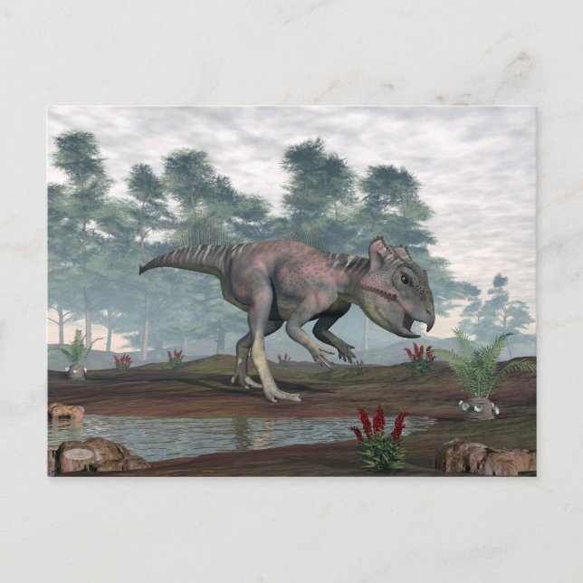 Cartão Postal Dinossauro de Archaeoceratops (Frente)