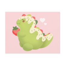 Dinossauro de Matcha de Morango