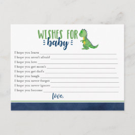 Cartão Postal Dinossauro Deseja Bebê