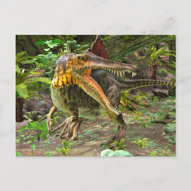 Cartão Postal Dinossauro Espinossauro (Frente)