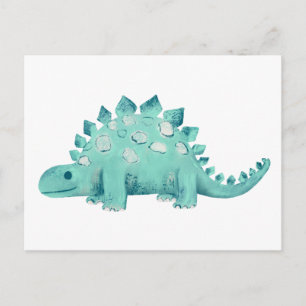 Cartão Postal Dinossauro Fofo Estegossauro