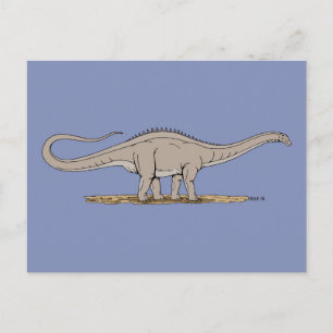 Cartão Postal Dinossauro Jurássico Apatossauro
