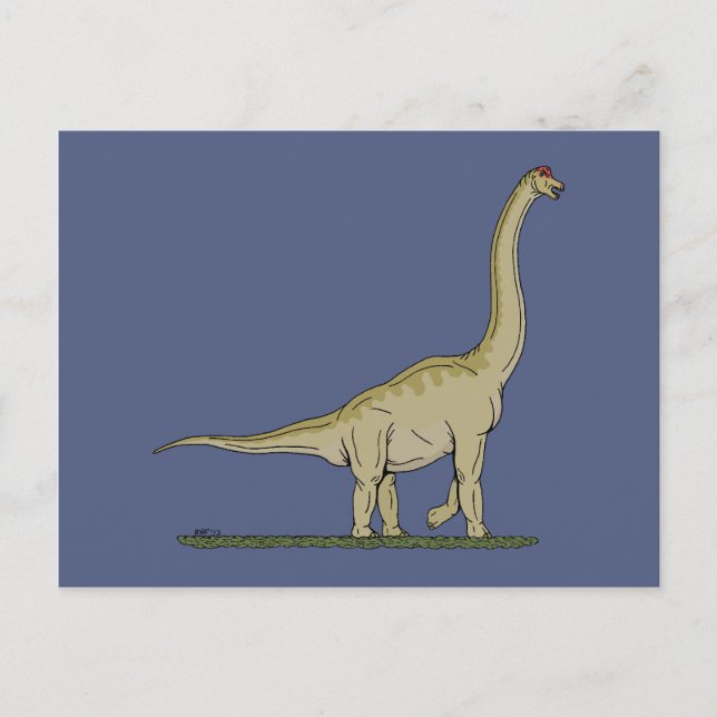 Cartão Postal Dinossauro Jurássico Brachiossauro (Frente)