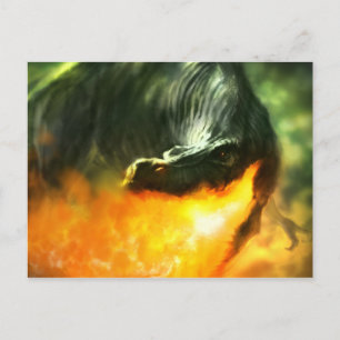 Cartão Postal Dinossauro ou Dragão Respiratório de Michael Mah