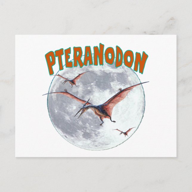 Cartão Postal Dinossauro Pteranodon (Frente)
