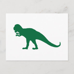 Cartão Postal Dinossauro Verde