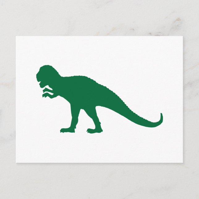 Cartão Postal Dinossauro Verde (Frente)