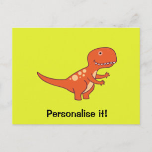 Cartão Postal Dinossauro Vermelho 02/19