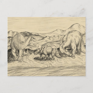 Cartão Postal Dinossauros Clássicos