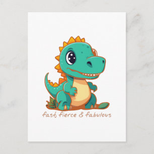 Cartão Postal Dinossauros Ferozes