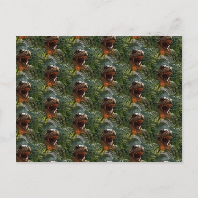 Cartão Postal dinossauros jurássicos (Frente)