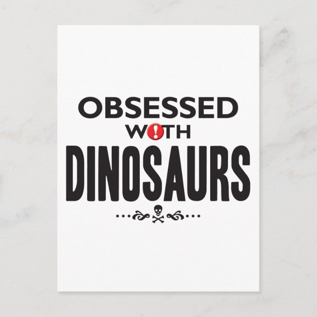 Cartão Postal Dinossauros Obcecados (Frente)
