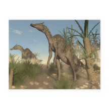Dinossauros Saurolophus - renderização 3D