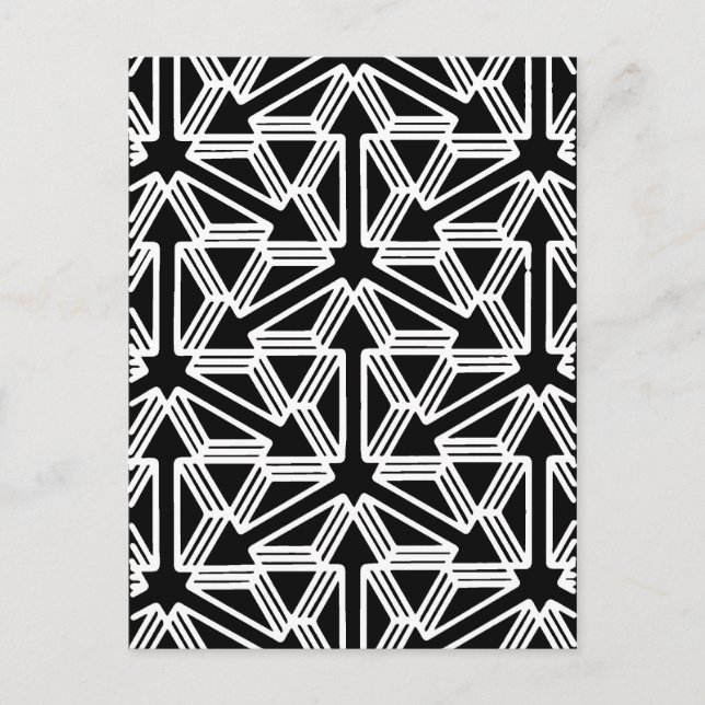 Cartão Postal Direções - Arte Geométrica (Frente)