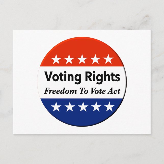 Cartão Postal Direito De Voto Direito À Liberdade De Voto (Frente)