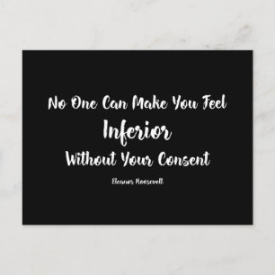 Cartão Postal Direitos das mulheres   Sentimento Inferior Eleano
