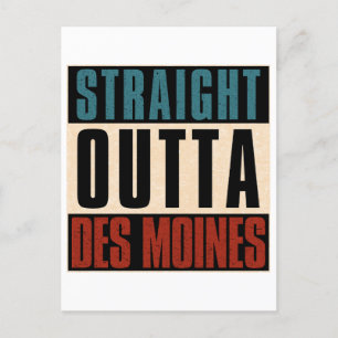 Cartão Postal Direto de Des Moines Iowa IA