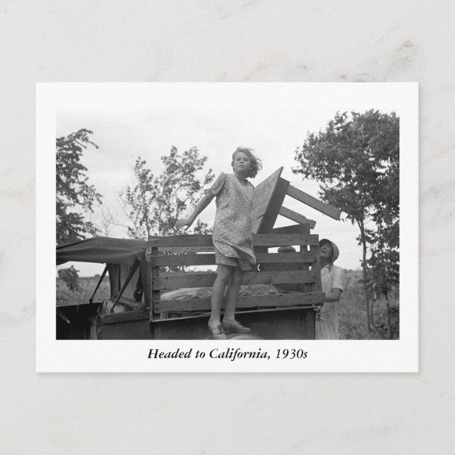 Cartão Postal Dirigido à Califórnia, nos anos 30 (Frente)