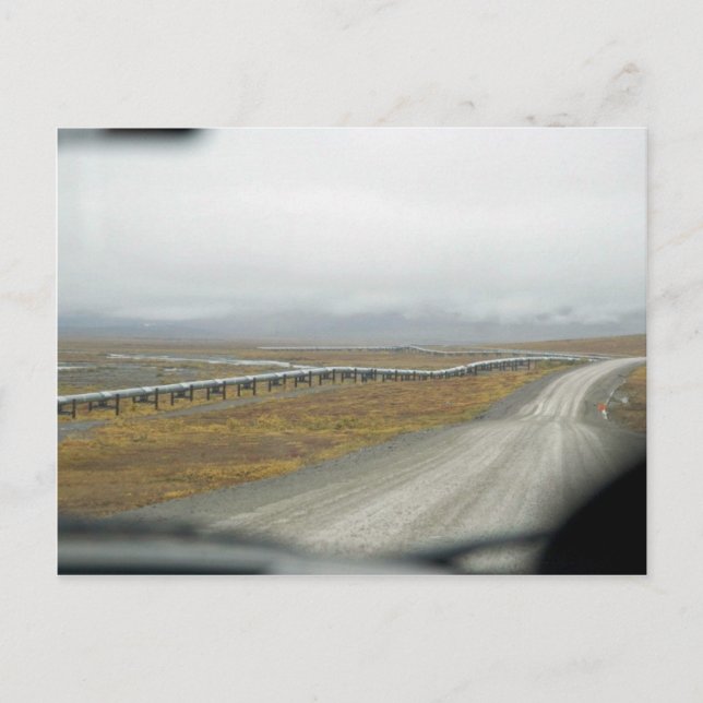 Cartão Postal Dirigindo a Dalton Highway (Frente)