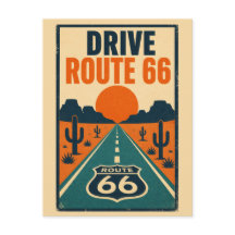 Dirigir Rota 66 Vintage Americana Estrada do Deser