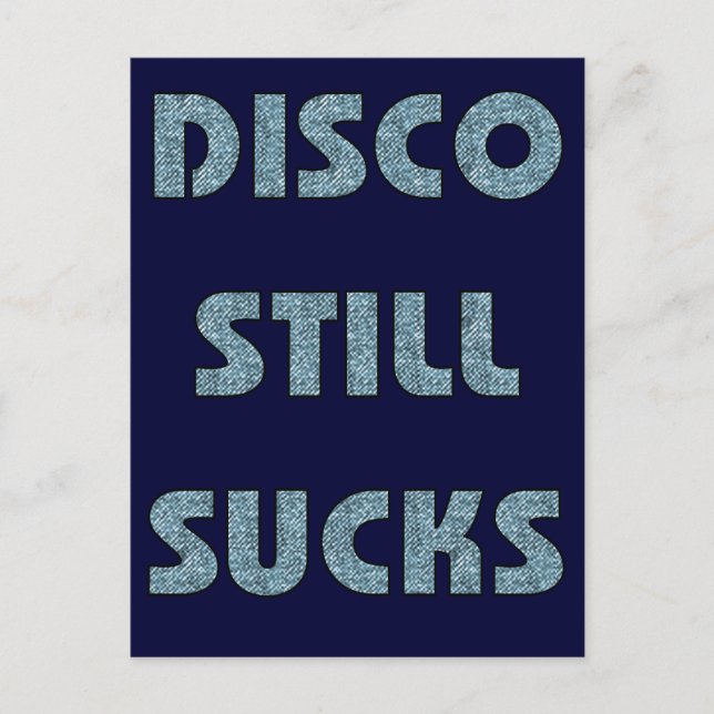 Cartão Postal Disco ainda é uma droga (Frente)