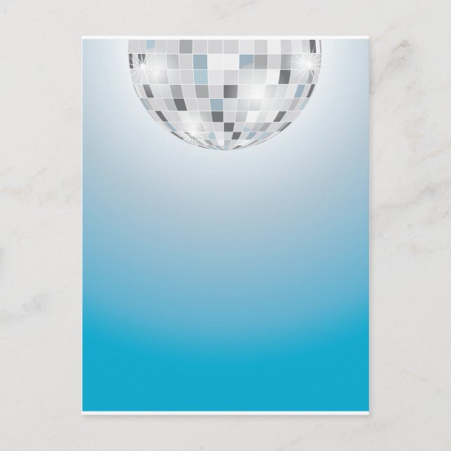 Cartão Postal Disco Ball (Frente)