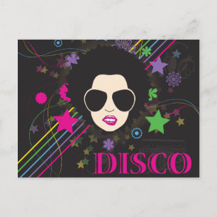 Cartão Postal Disco ~ Disco Queen Funky 1980s 80s Música