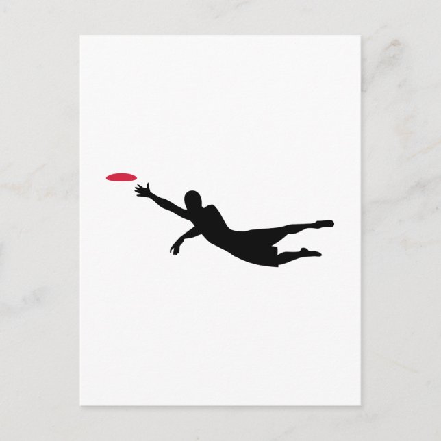 Cartão Postal Disco golf frisbee (Frente)