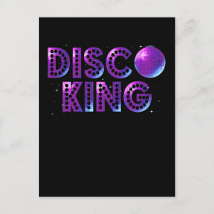 Cartão Postal Disco King Dancing 70s 80s 90s Music Love