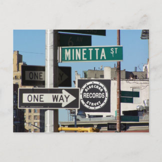 Cartão Postal Discos Bleecker Street