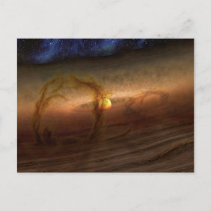 Cartão Postal Discos de material de formação de planetas que cir