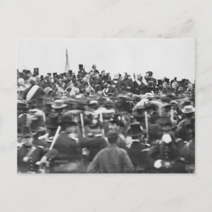 Cartão Postal Discurso de Abe Lincoln em Gettysburg: Fim da Guer