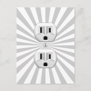 Cartão Postal Disjunção De Tomada Elétrica De Tomada De Pared