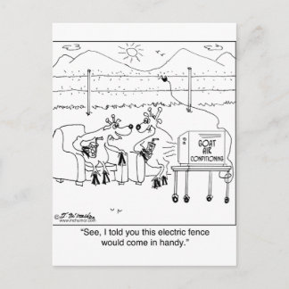 Cartão Postal Disse que a cerca elétrica seria útil