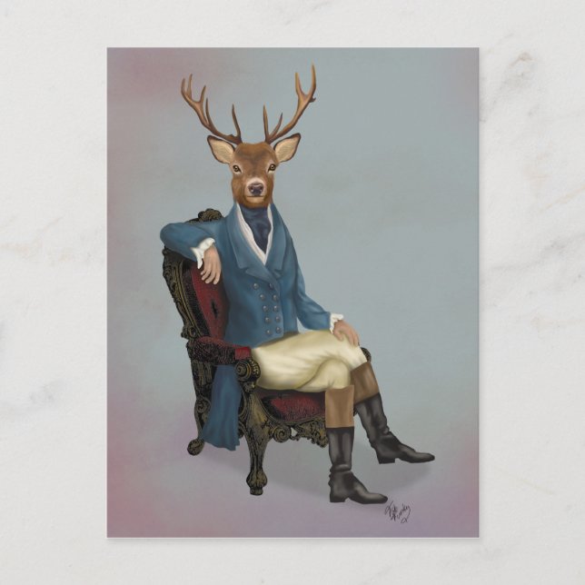 Cartão Postal Distinguished Deer Full 3 (Frente)