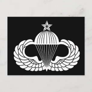 Cartão Postal Distintivo de paraquedista, Sênior