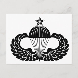 Cartão Postal Distintivo de paraquedista, Sênior