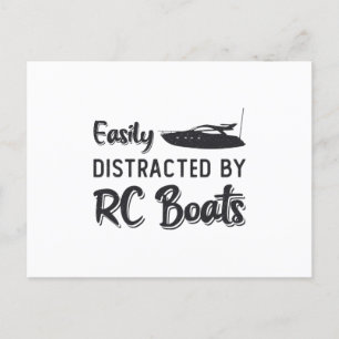 Cartão Postal Distraído Facilmente Pela RC Boats Model Radio RC