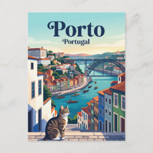 Cartão Postal Distrito da Ribeira, Porto Portugal